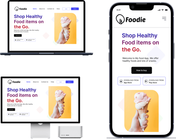 Foodie Website Design