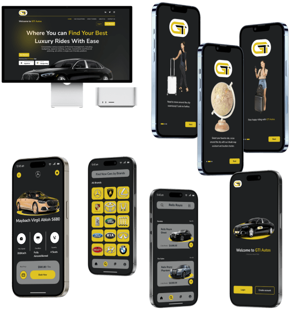 GT Autos Website & Mobile Application Design
